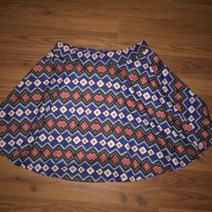 Medium blue skater skirt